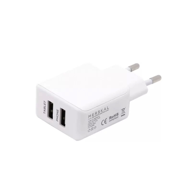 Merskal Dual USB Power Adapter 10W